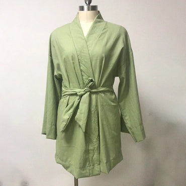 Aria | Short Long Sleeve Dress with Tie Waist - Motheero