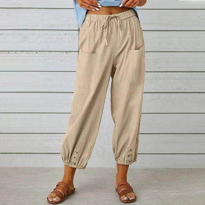 Nora | Mid-Waist Breathable Wide Leg Pants