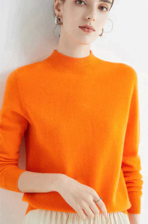Marga | Elegant Long Mock Sweater