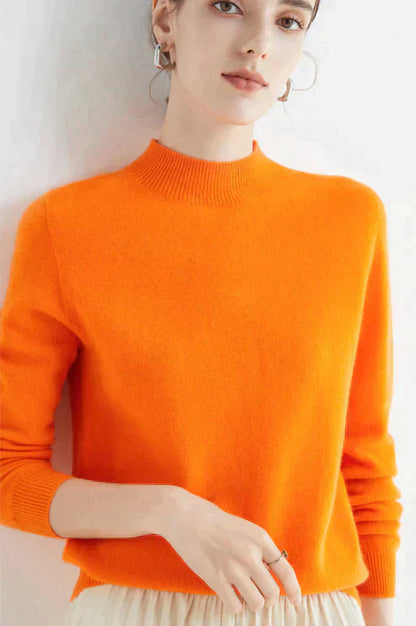 Marga | Elegant Long Mock Sweater