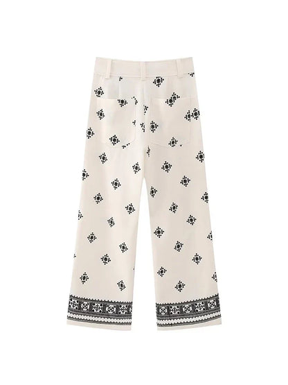 Marisol | Vintage Boho Embroidered Trousers