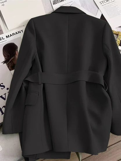 Grace | Belted Elegant Blazer - Motheero