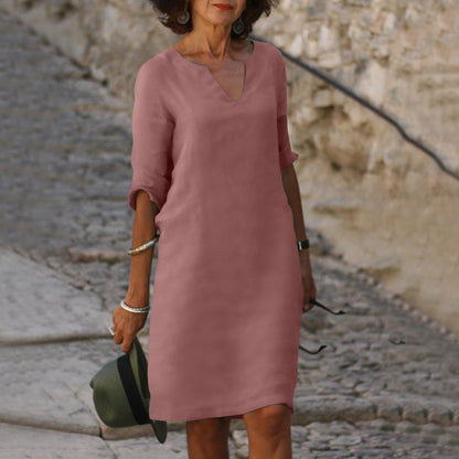 Lina | Mid-Length Summer Dress - Motheero