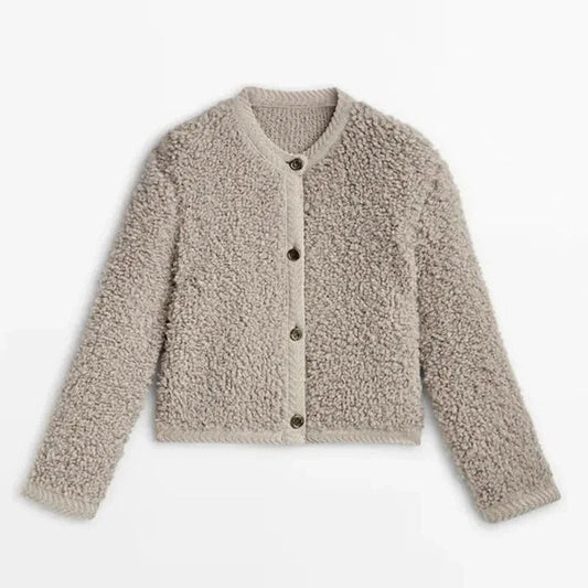 Mara | Women Teddy Button Cardigan