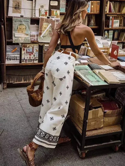 Marisol | Vintage Boho Embroidered Trousers