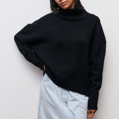 Olandria | High Ribbed Turtleneck Sweater
