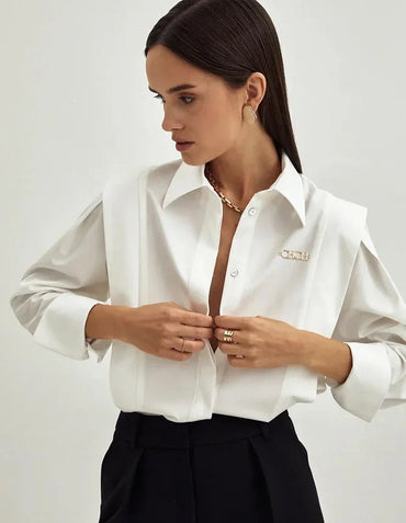 Elodie | Cotton Blouse - Motheero