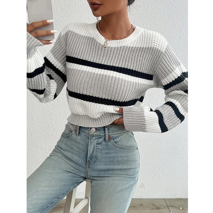 Lina | Women Casual Striped Sweater