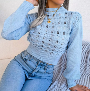 Aria | Women Knitted Crop Sweater