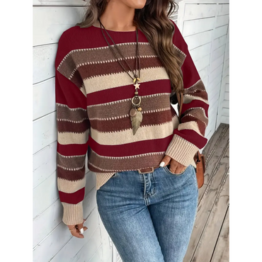 Alina | Women Cozy Striped Sweater