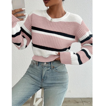 Lina | Women Casual Striped Sweater