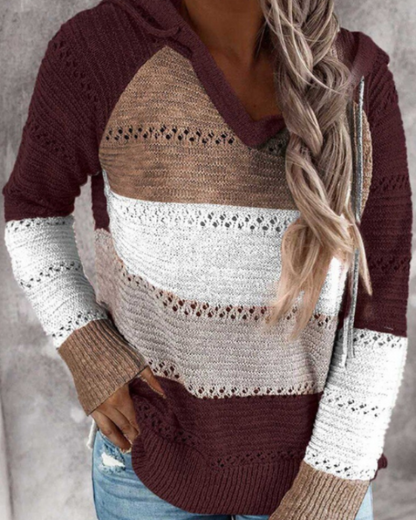 Lina | Women Knitted Hoodie Sweater