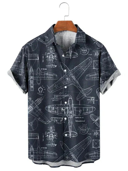 Orin | Lightweight Printed Polo Shirt