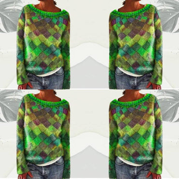 Leonie | Versatile Colorful Block Knit Sweater