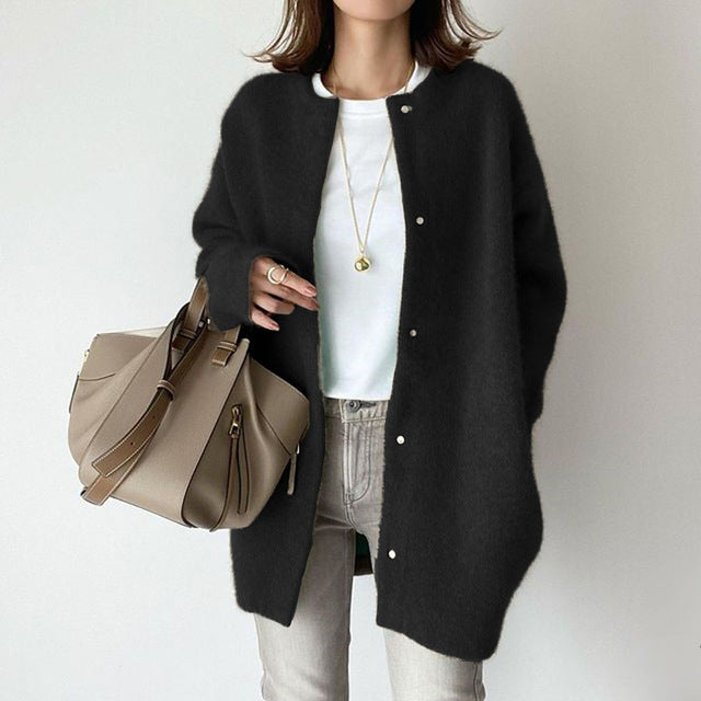 Valentina | Plain Soft Long Cardigan