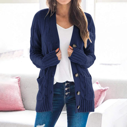 Nysa | Soft Women Knit Button Cardigan