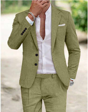 William | Elegant Linen Suit Outfit Set
