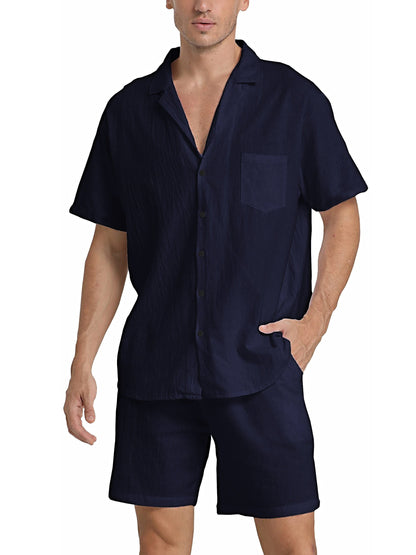 Brennan | Lightweight Shirt and Shorts Outfit Set
