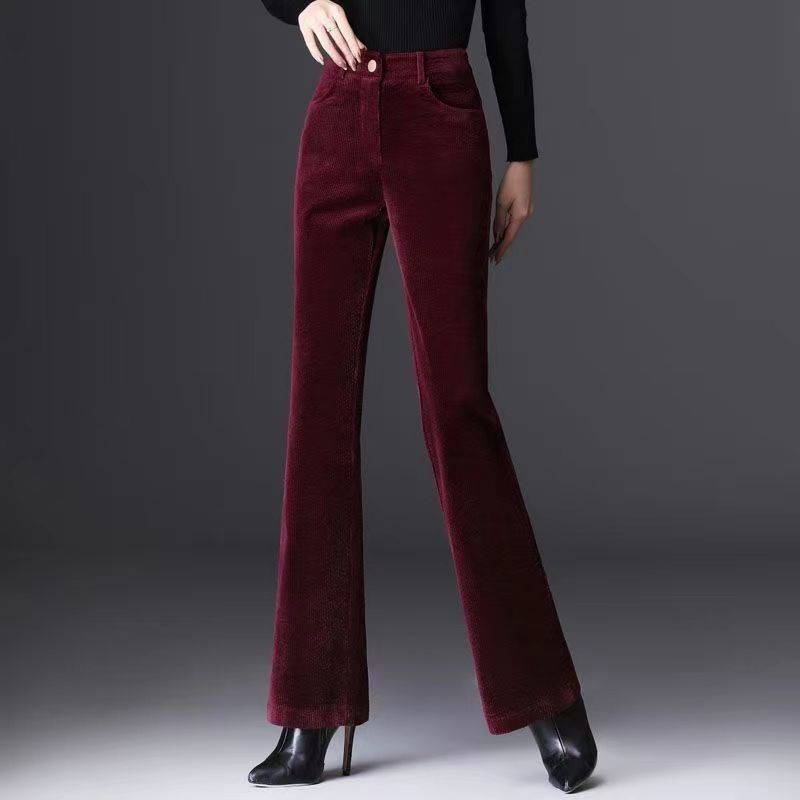 Aria | Fitted Corduroy Flare Pants