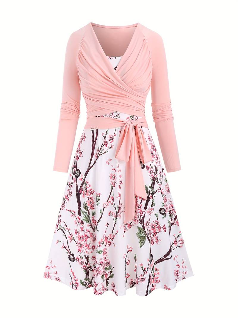Keira | Sweater and Slip Floral Dress - Motheero