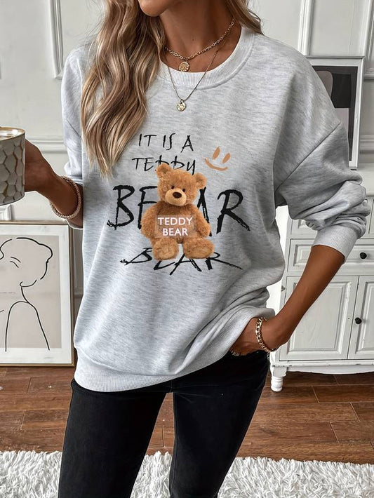 Callie | Women Teddy Bear Knit Sweatshirt