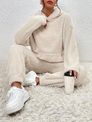 Hailey | Teddy Fleece Two-Piece Set Hoodie and Pants