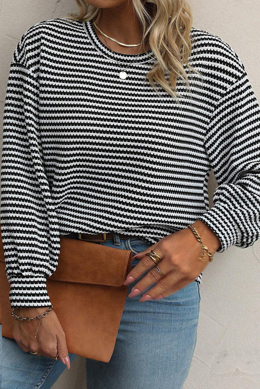 Marisol | Elegant Long-Sleeve Gauze Knit Shirt - Motheero