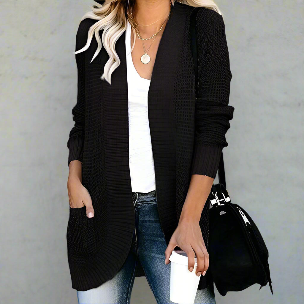 Luna | Loose-Fit Long Sleeve Knit Cardigan