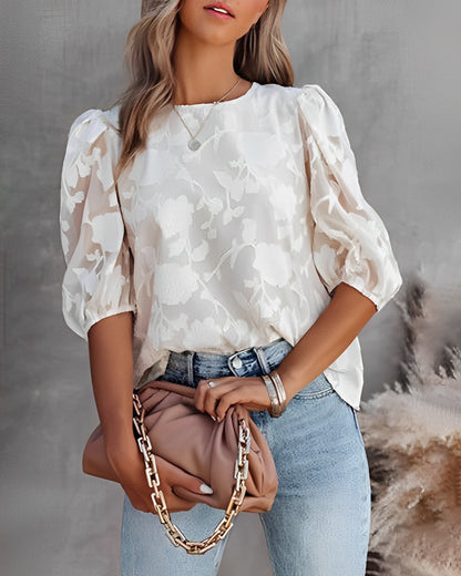 Lana | Puff Sleeve Blouse - Motheero