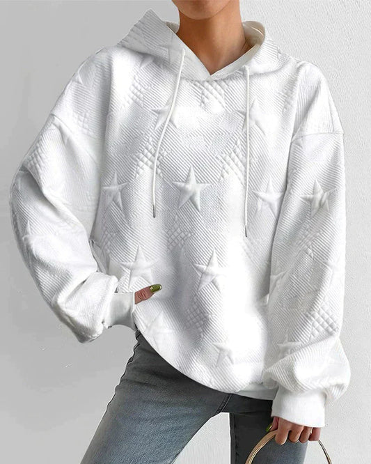 Celeste | Embroidered  Stars Hoodie - Motheero