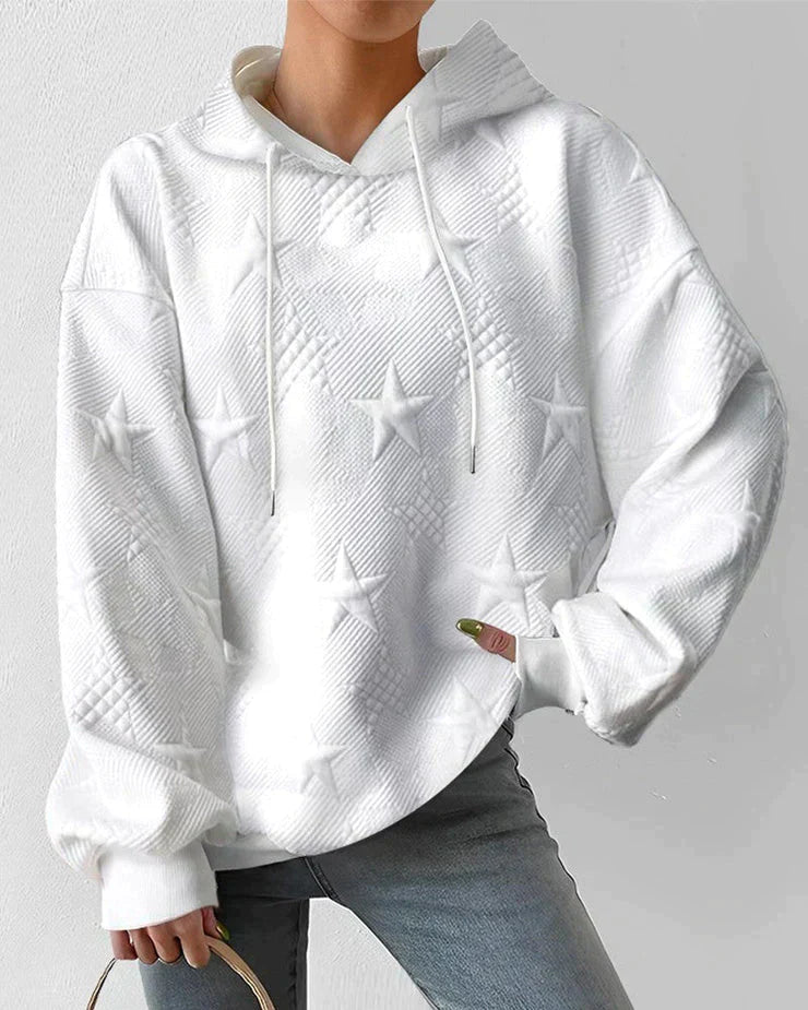 Celeste | Embroidered  Stars Hoodie - Motheero