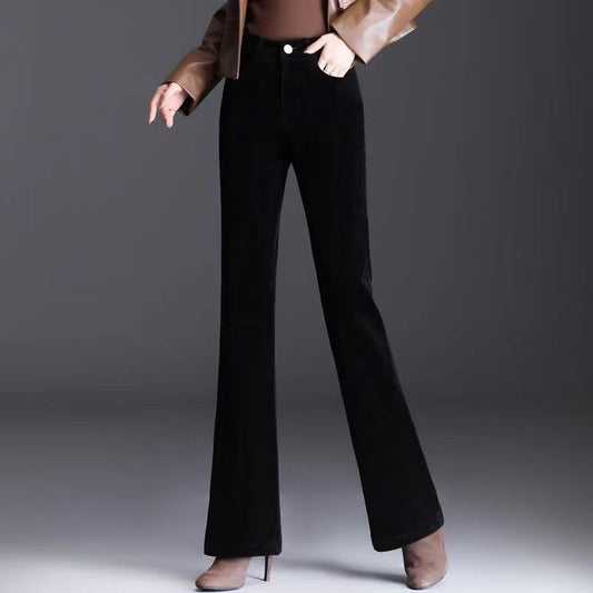 Aria | Fitted Corduroy Flare Pants