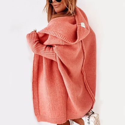 Soraya | Women Elegant Hooded Long Sleeve Knit Cardigan