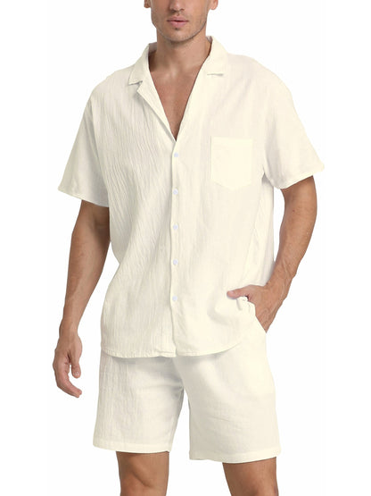 Brennan | Lightweight Shirt and Shorts Outfit Set