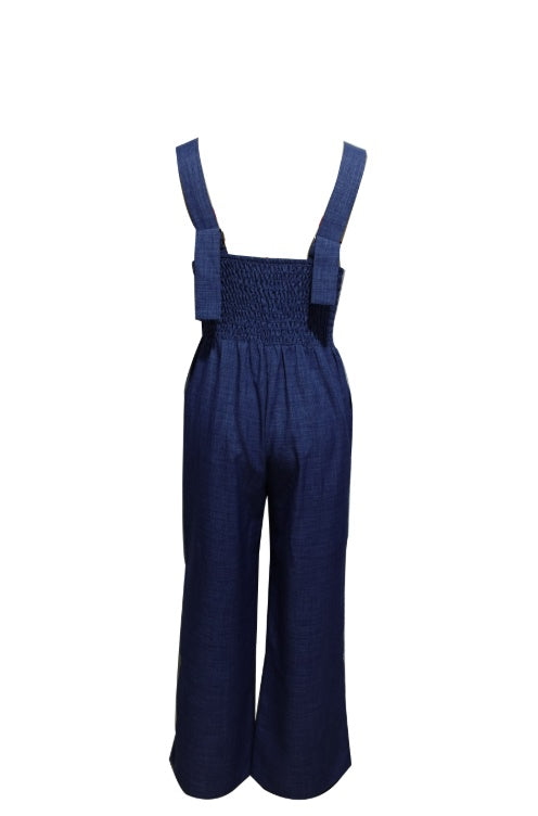 Valeria | Retro High Waist Overall One-Piece