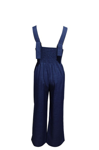 Valeria | Retro High Waist Overall One-Piece