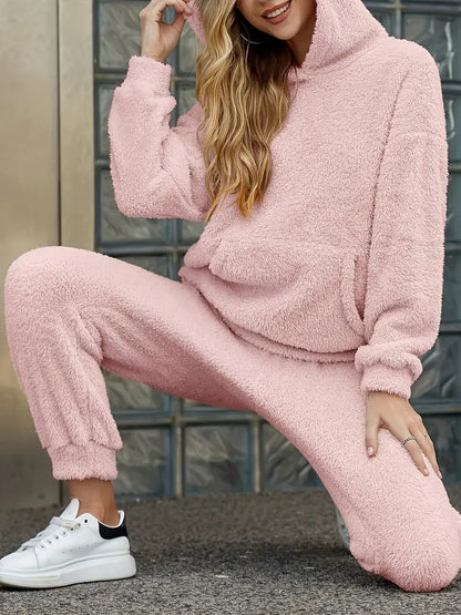 Hailey | Teddy Fleece Two-Piece Set Hoodie and Pants