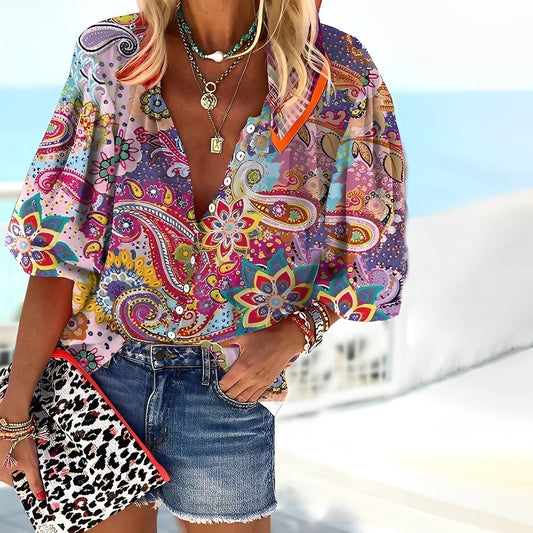 Mira | Mandala-Print Shirt - Motheero
