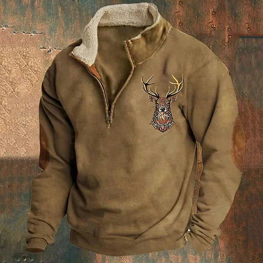 Magnus | Fleece-Lined V-Neck Pullover