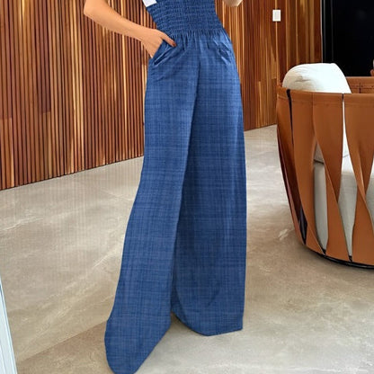 Valeria | Retro High Waist Overall One-Piece