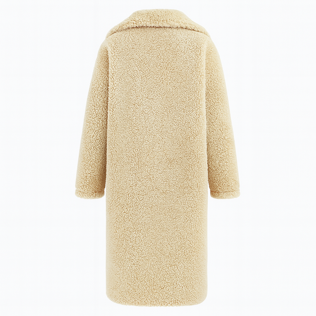 Isla | Trendy Warm Long Teddy Coat for Women