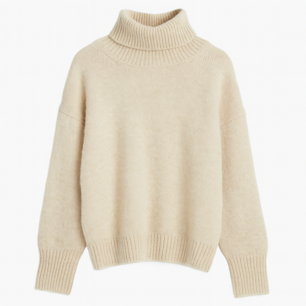 Cristina | Women Loose Turtleneck Knit Sweater for Cozy Days