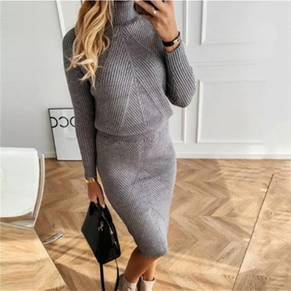 Kristel | Elegant Two-Piece Set with Sweater and Skirt