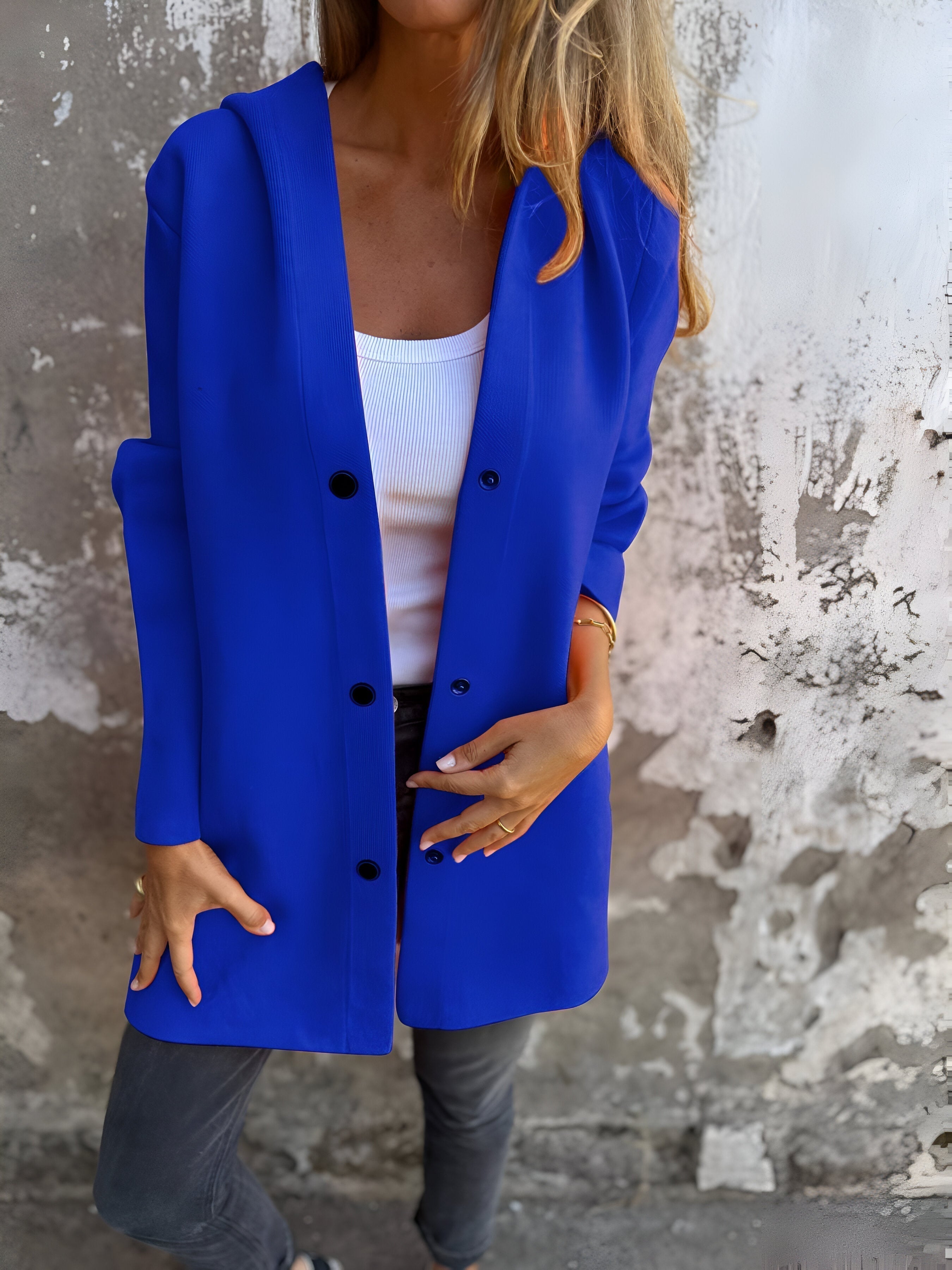 Mireille | Button-Up Coat for Women - Motheero