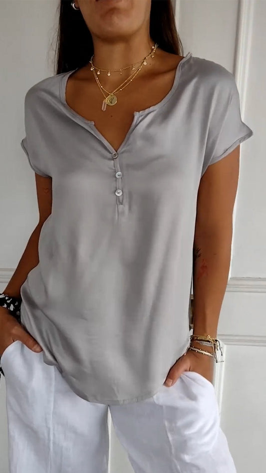 Mara | Elegant Everyday Short‑Sleeve Shirt - Motheero