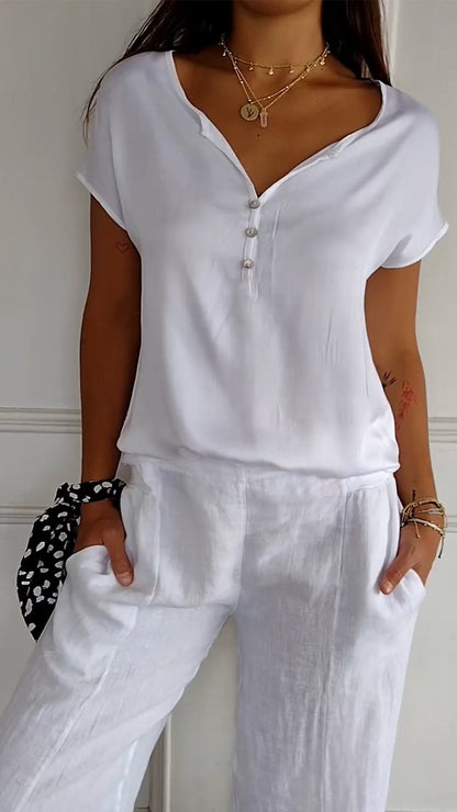 Mara | Elegant Everyday Short‑Sleeve Shirt - Motheero