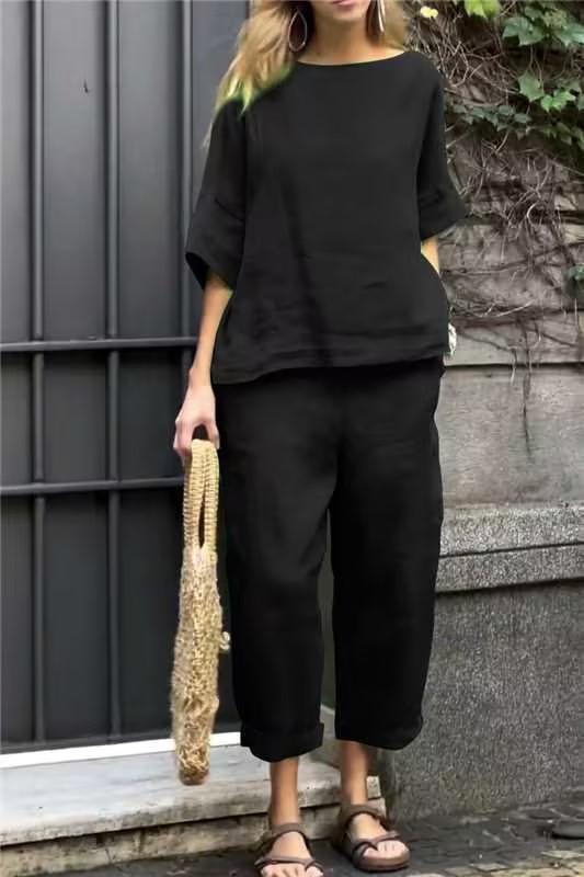 Tara | Comfortable Shirt and Pants Set - Motheero