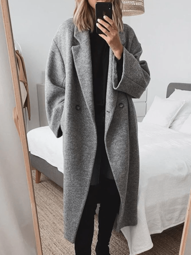 Kelly | Elegant Long Women Winter Coat with Classic Tailored Design