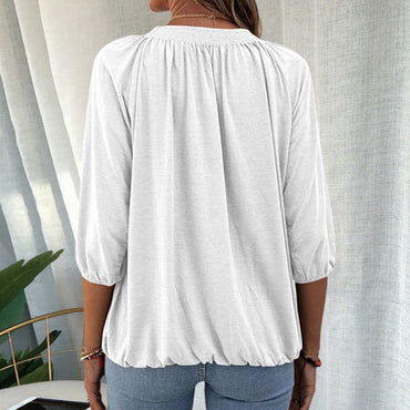 Lala | Short Sleeve Classic Blouse - Motheero