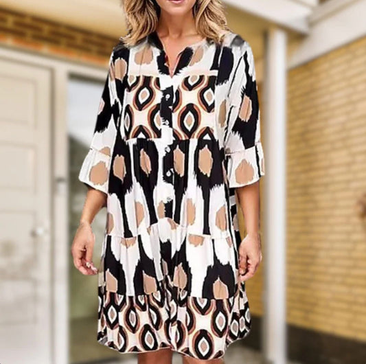 Galilea | Elegant Relaxed Dress - Motheero